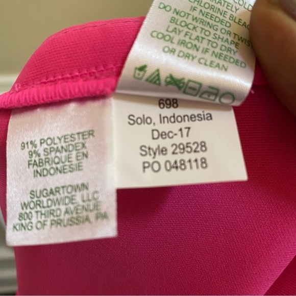 Lilly Pulitzer Raz Berry Pink Mila Sleeveless Shift Dress Size XXS - Picture 7 of 10